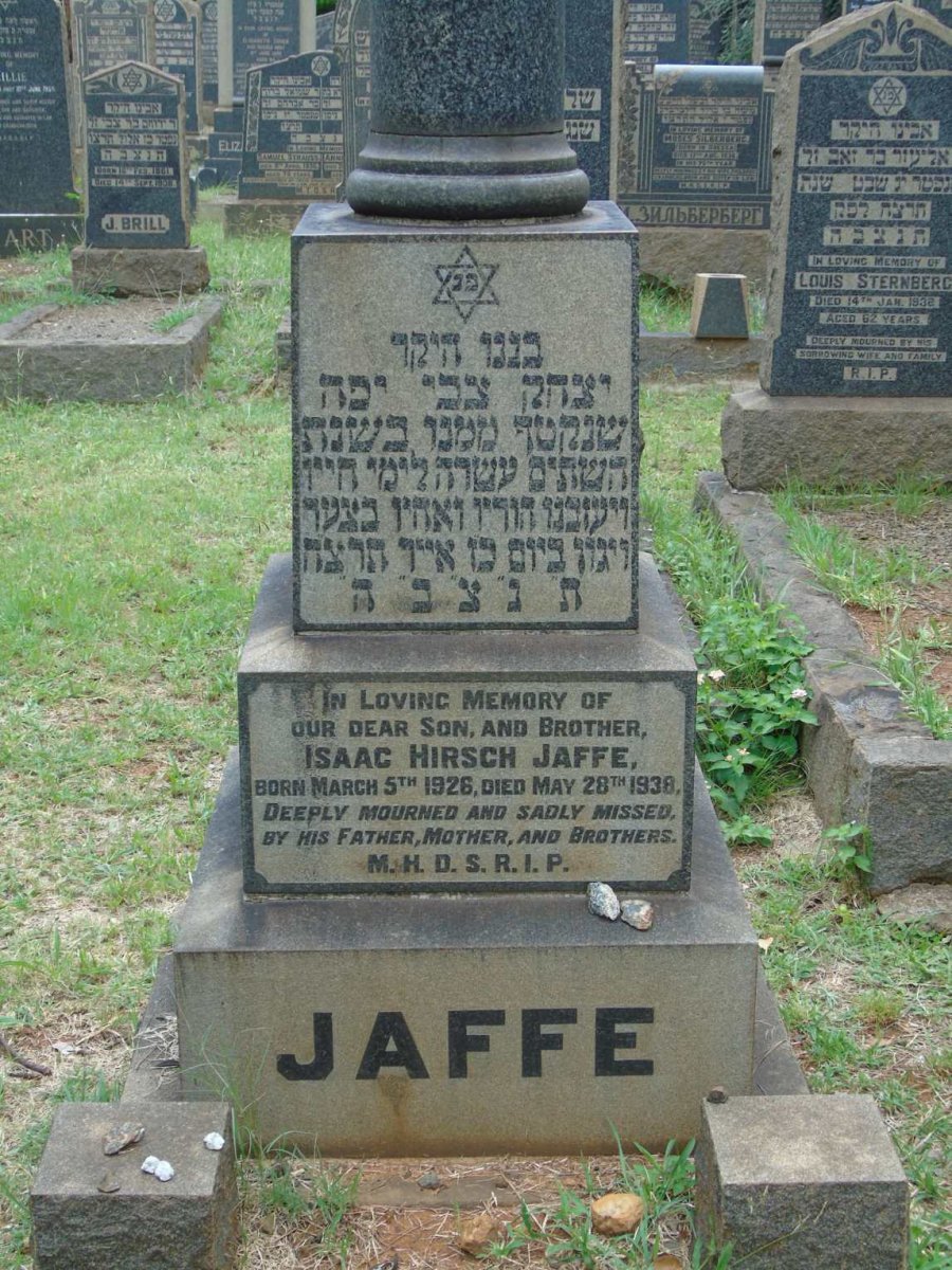 JAFFE Isaac Hirsch 1926-1938
