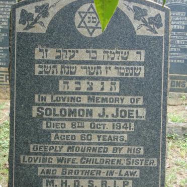 JOEL Solomon J. -1941