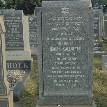 KALLMEYER Isaiah -1955