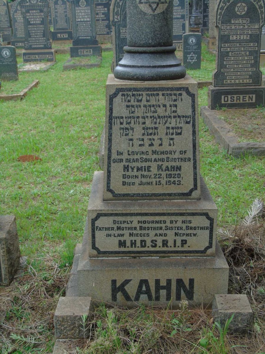 KAHN Hymie 1920-1943