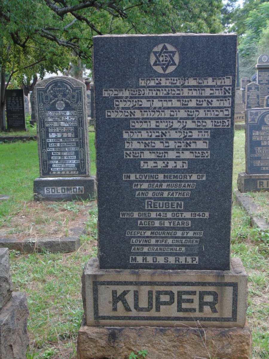 KUPER Reuben -1940