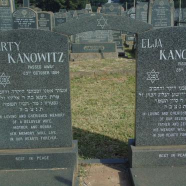 KANOWITZ Elja -1985 & Gerty -1984