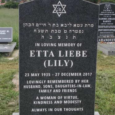KANOWITZ Etta Liebe 1935-2017