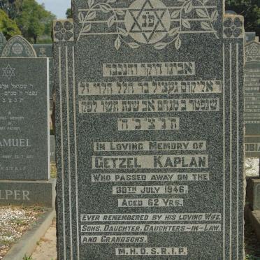 KAPLAN Getzel -1946