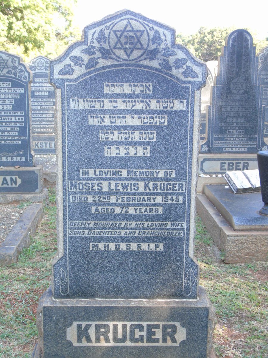 KRUGER Moses Lewis -1945