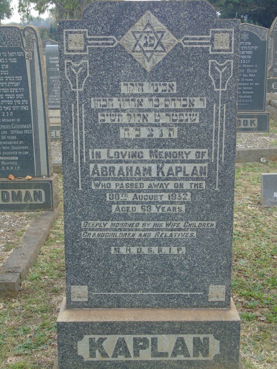 KAPLAN Abraham -1952