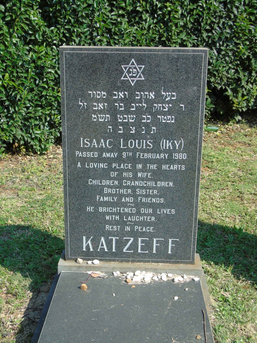 KATZEFF Isaac Louis -1980
