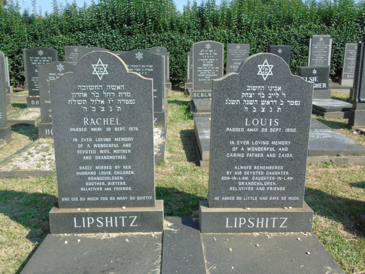 LIPSHITZ Louis -1992 & Rachel -1978