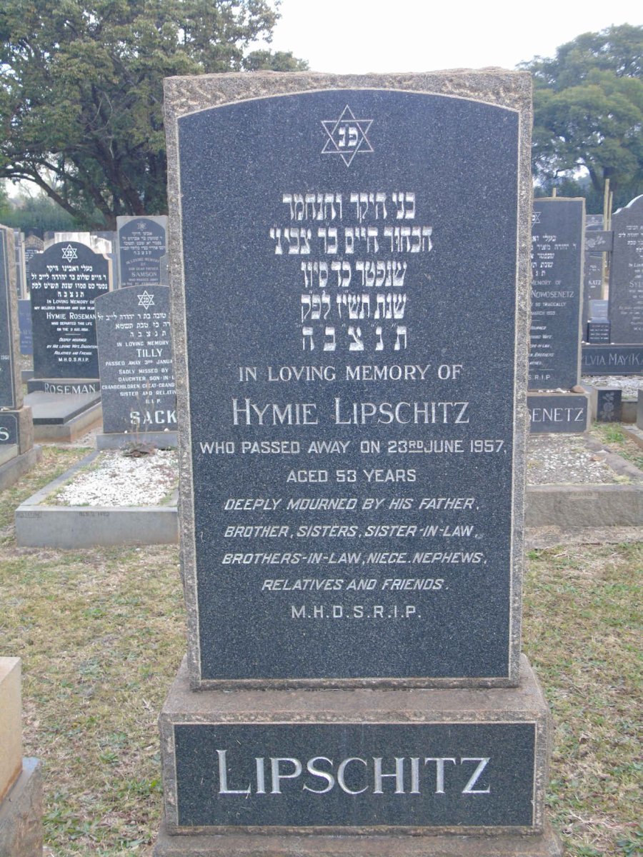 LIPSCHITZ Hymie -1957