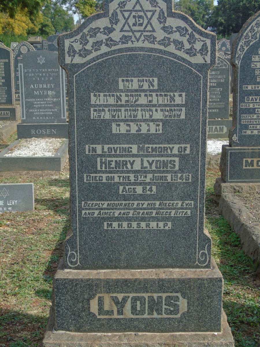LYONS Henry -1946