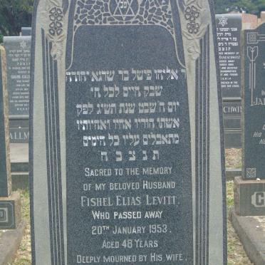 LEVITT Fishel Elias -1953