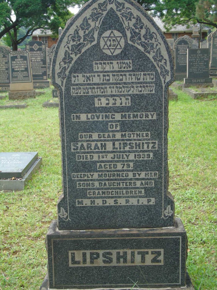 LIPSHITZ Sarah -1939