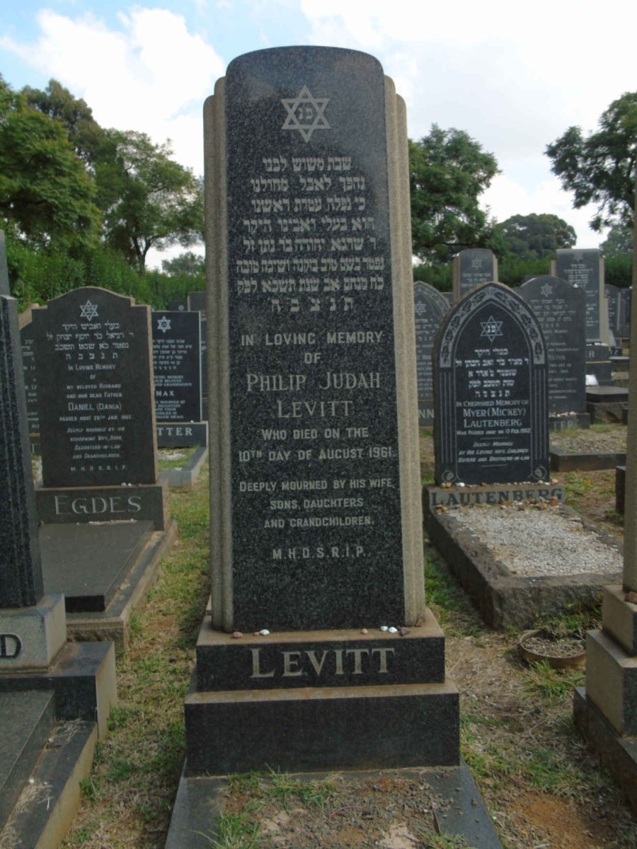 LEVITT Philip Judah -1961