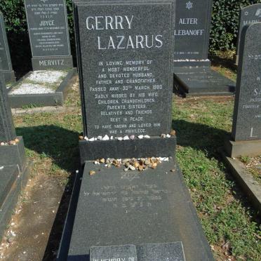 LAZARUS Gerry -1980