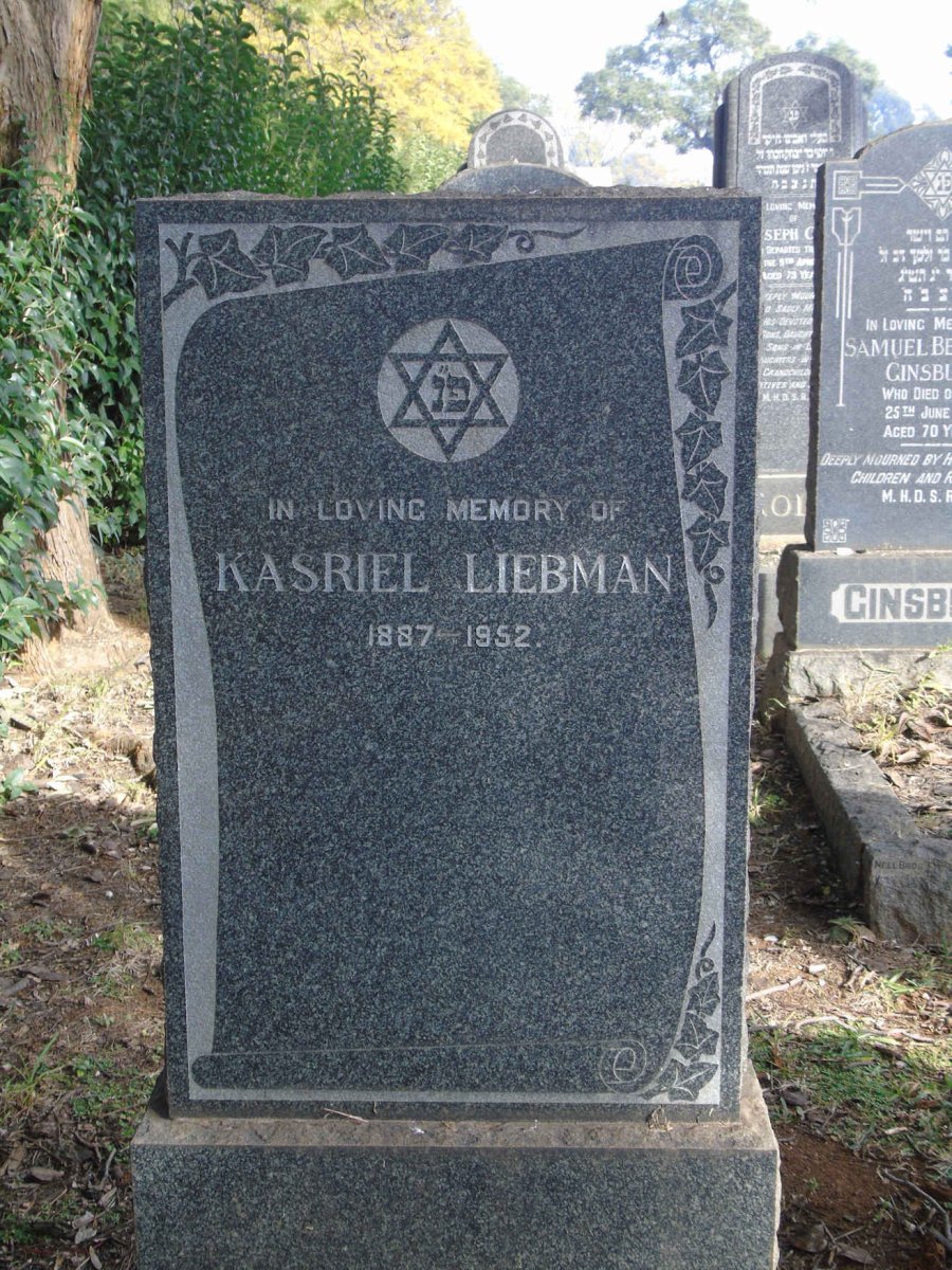 LIEBMAN Kasriel 1887-1952