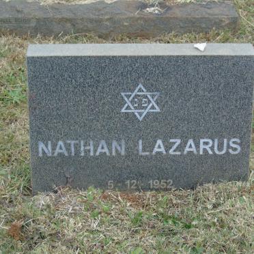 LAZARUS Nathan -1952