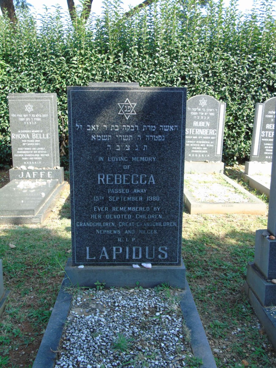 LAPIDUS Rebecca -1980