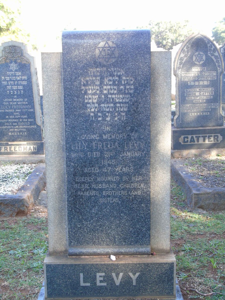 LEVY Lily Freda -1945