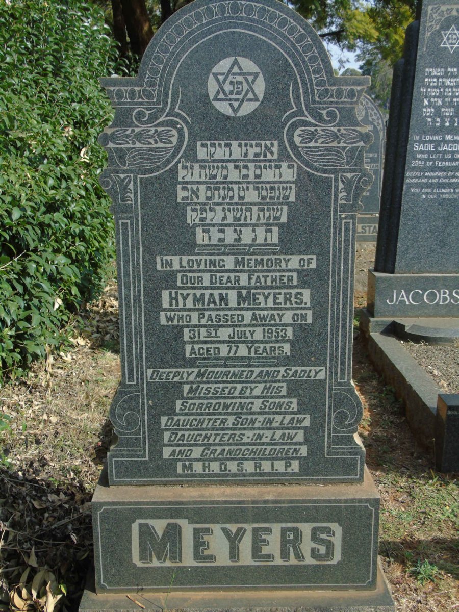 MEYERS Hyman -1953