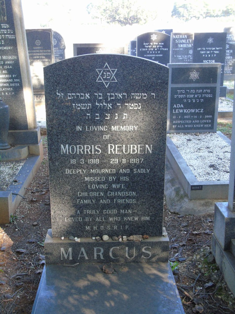 MARCUS Morris Reuben 1918-1987