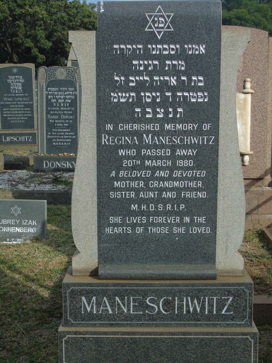 MANESCHWITZ Regina -1980