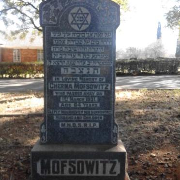 MOFSOWITZ Cherna -1931