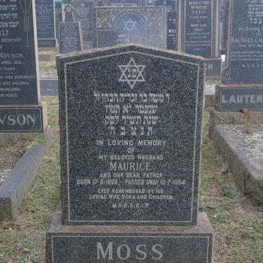 MOSS Maurice 1888-1954