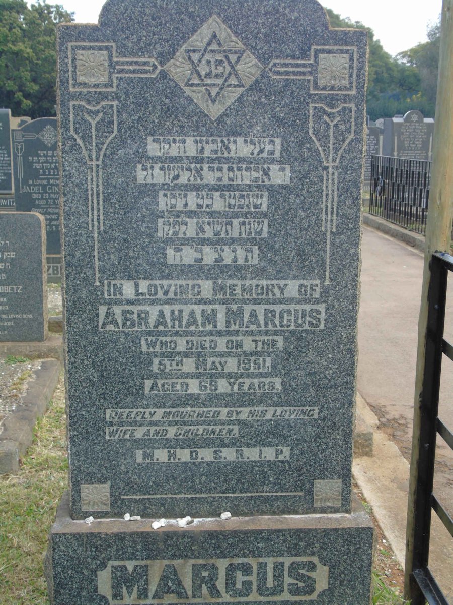 MARCUS Abraham -1951