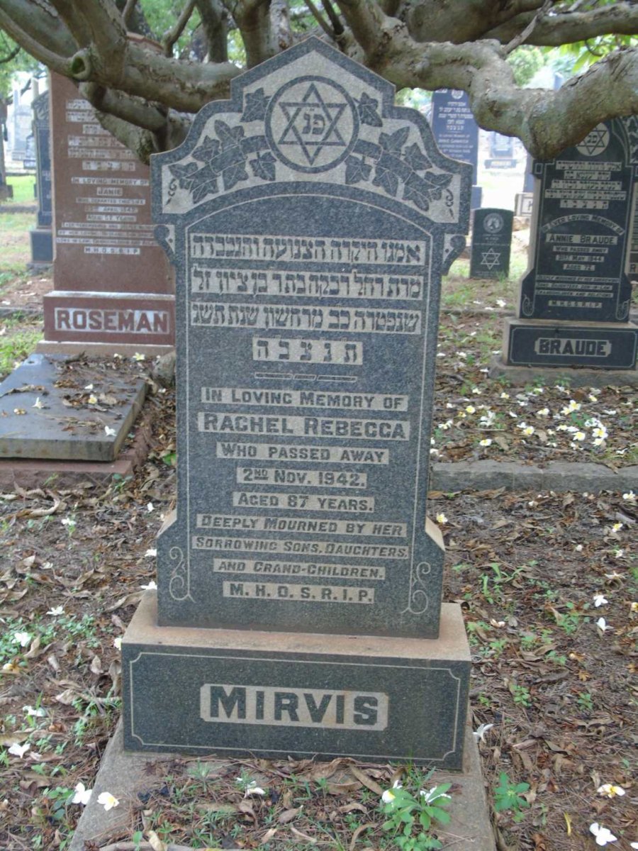 MIRVIS Rachel Rebecca -1942