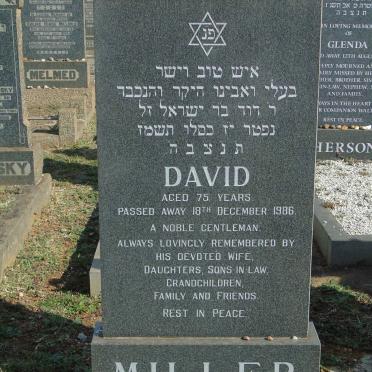 MILLER David -1986
