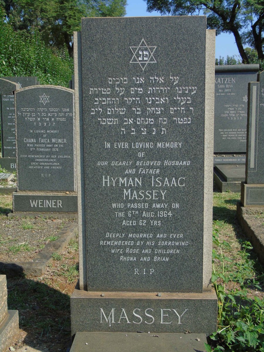 MASSEY Hyman Isaac -1964