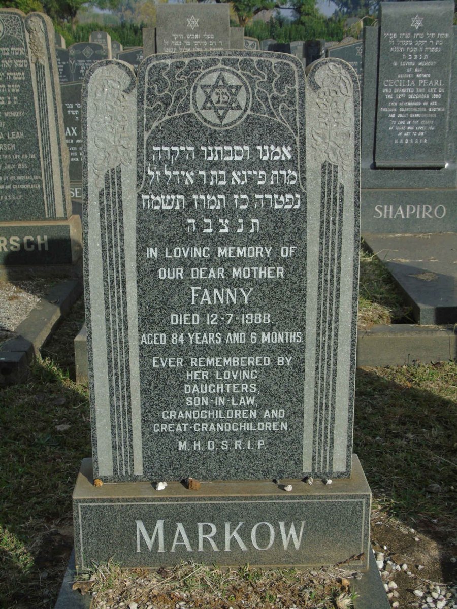 MARKOW Fanny -1988