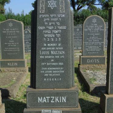 MATZKIN Louis -1965