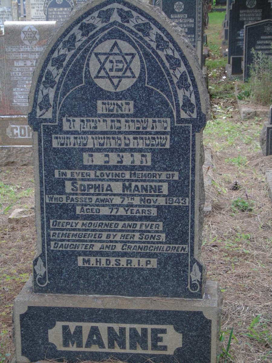 MANNE Sophia -1943