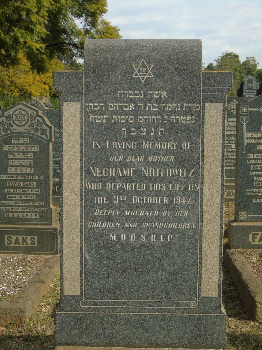 NOTLOWITZ Nechame -1947
