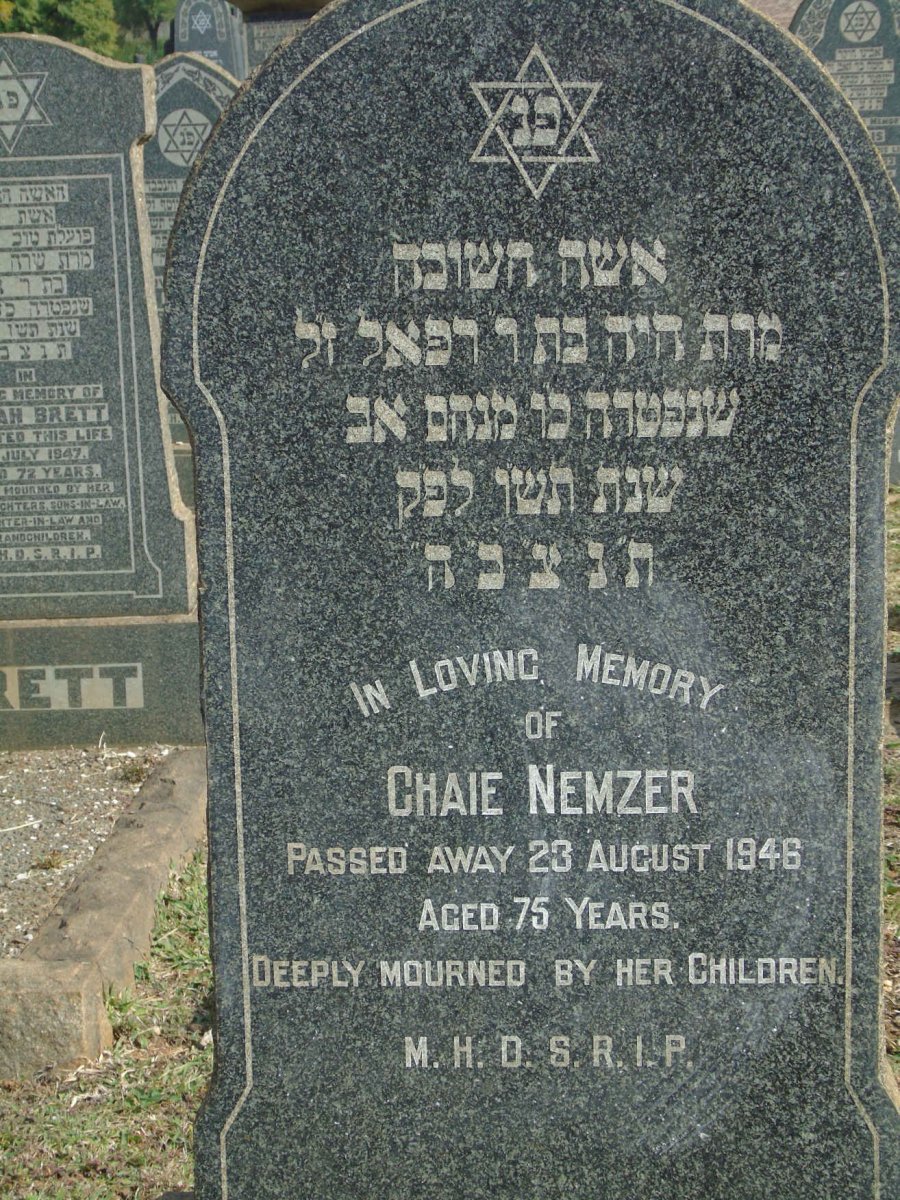 NEMZER Chaie -1946