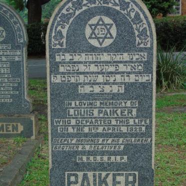 PAIKER Louis -1929