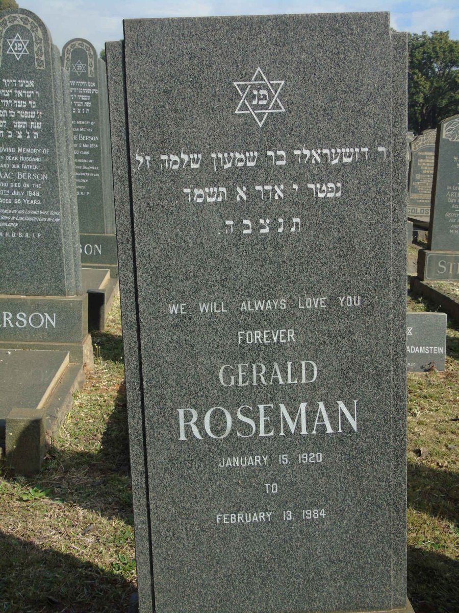 ROSEMAN Gerald 1920-1984