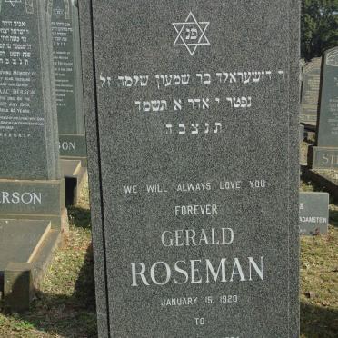 ROSEMAN Gerald 1920-1984