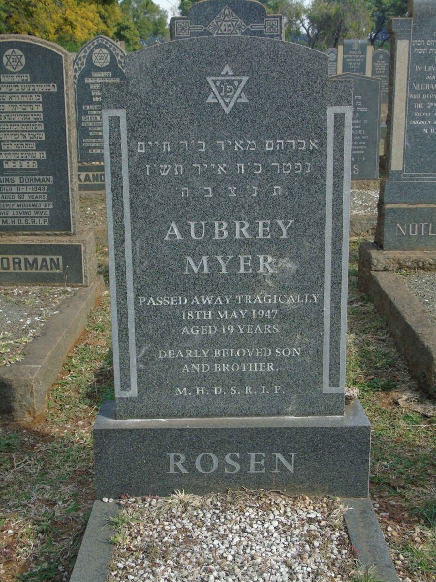 ROSEN Aubrey Myer -1947