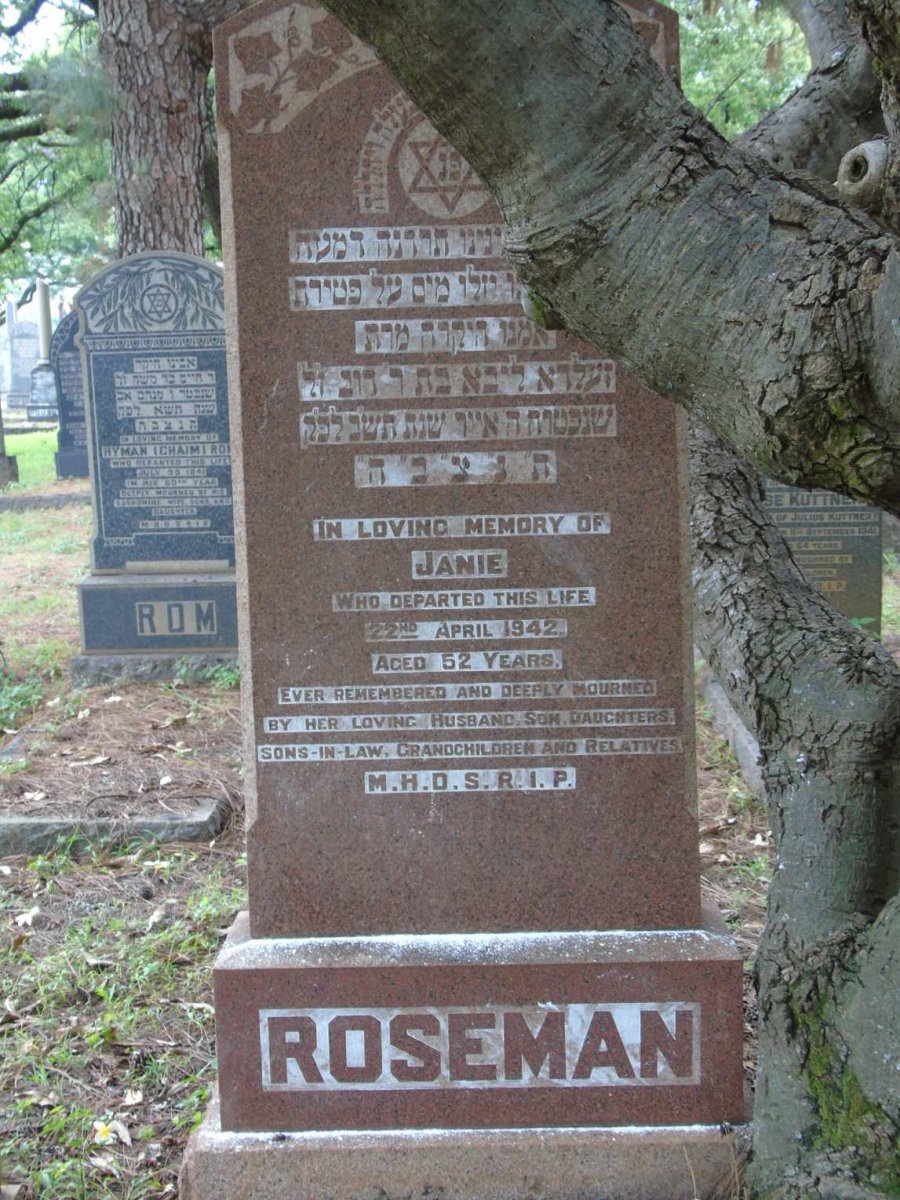 ROSEMAN Janie -1942