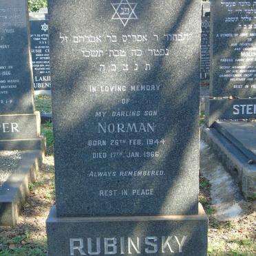 RUBINSKY Norman 1944-1966