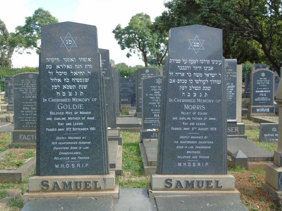 SAMUEL Morris -1972 & Goldie -1961