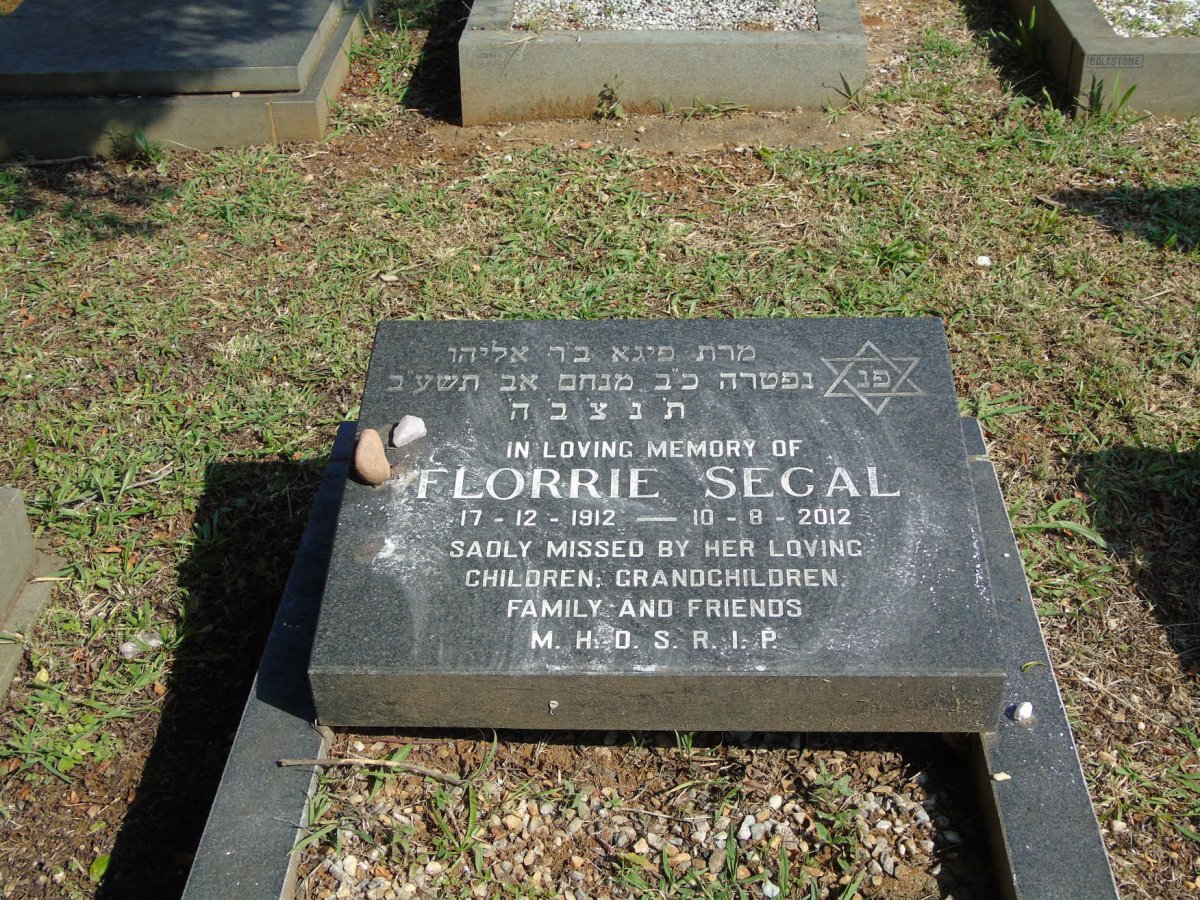 SEGAL Florrie 1912-2012