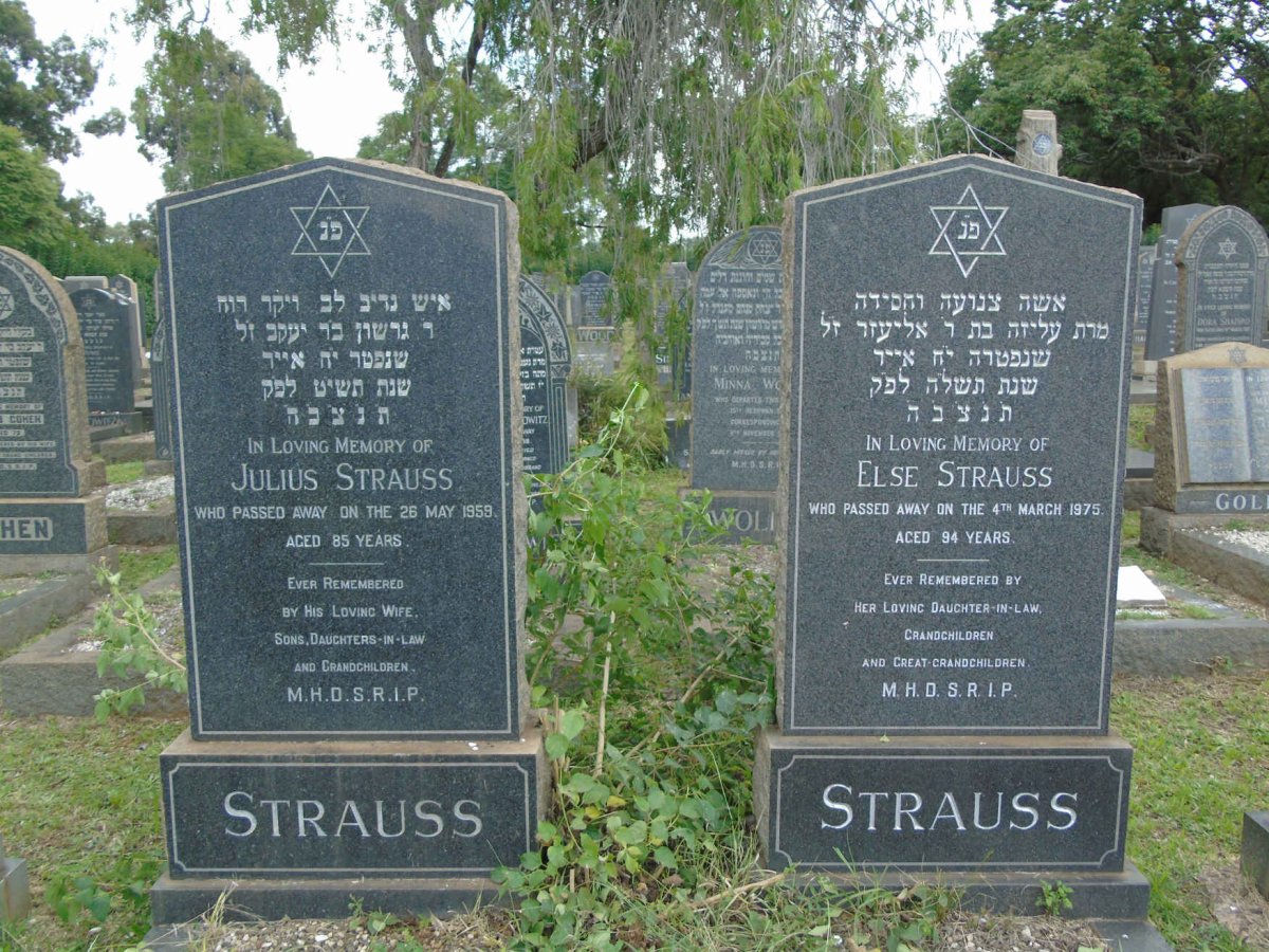 STRAUSS Julius -1959 & Else -1975