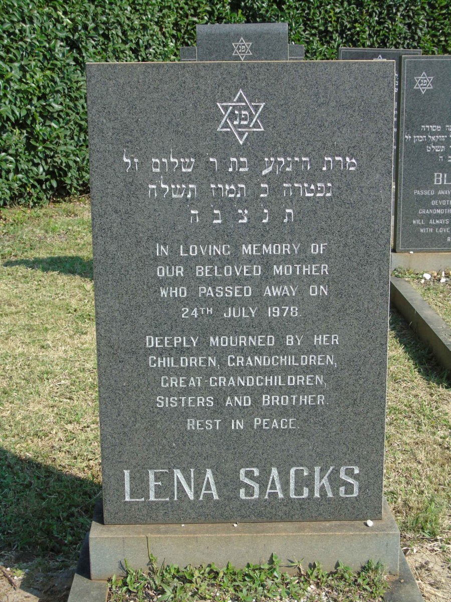 SACKS Lena -1978