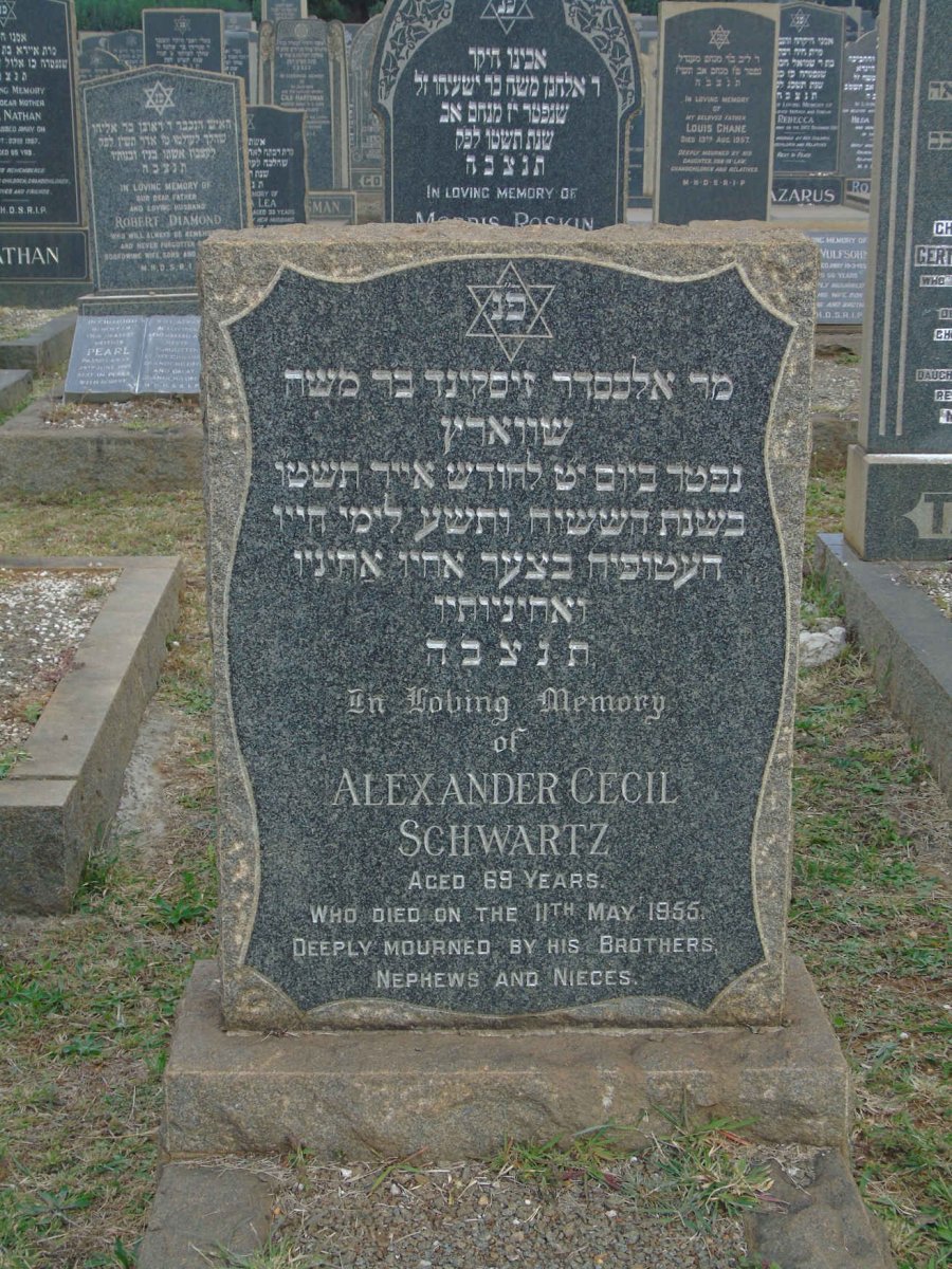 SCHWARTZ Alexander Cecil -1955