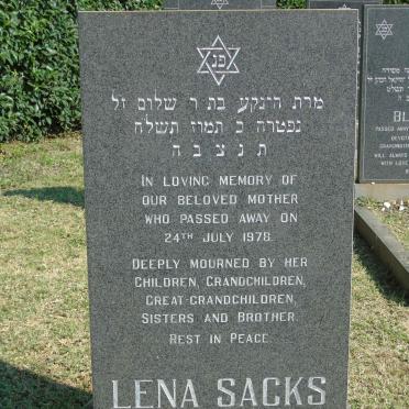 SACKS Lena -1978