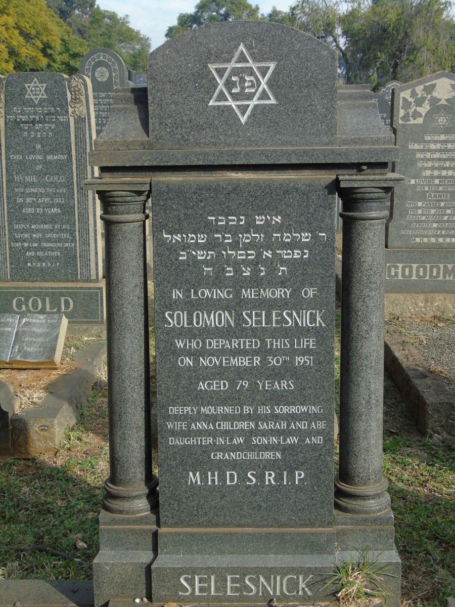 SELESNICK Solomon -1951