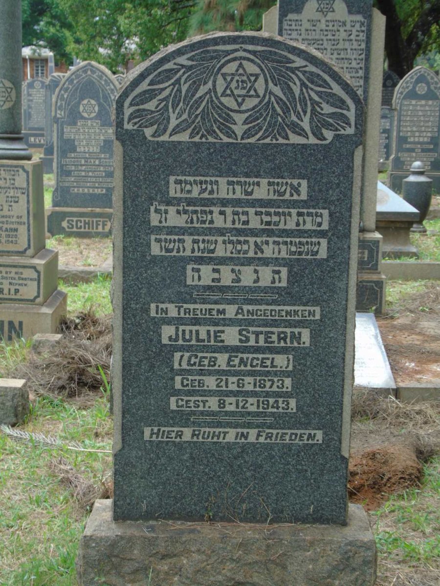 STERN Julie nee ENGEL 1873-1943